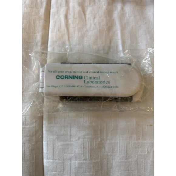 Corning Clinical Laboratories Other - Vintage Corning Clinical Laboratories Folding Travel Hair Brush w/Mirror